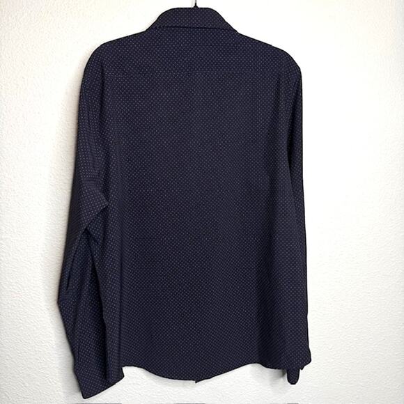 Cactus Man Stretch Button Up Shirt Sz X-Large Navy Long Sleeve - Picture 7 of 12